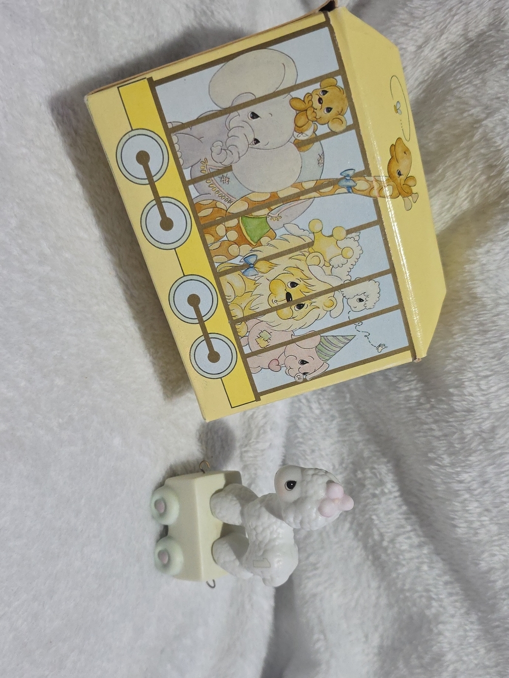 Precious Moments Birthday Circus Train Age 1 Lamb Figurine with Box
